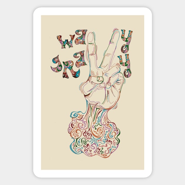 Wavy Gravy Sticker by Scribhneoir21